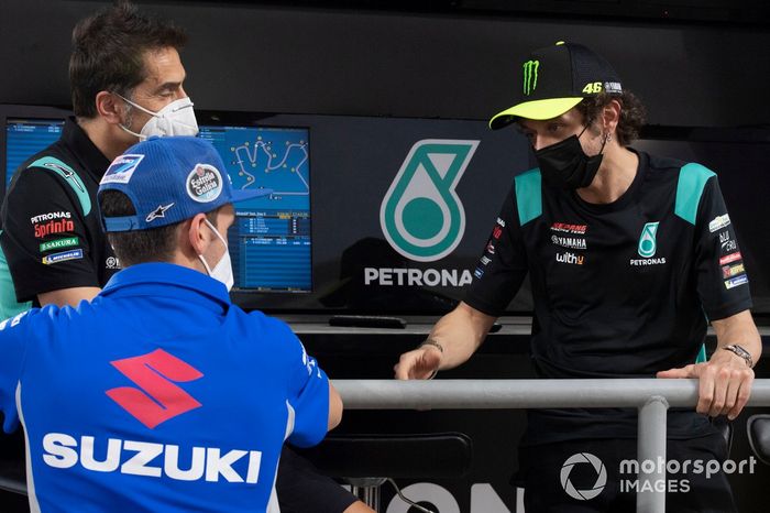 Alex Rins, Team Suzuki MotoGP, Valentino Rossi, Petronas Yamaha SRT