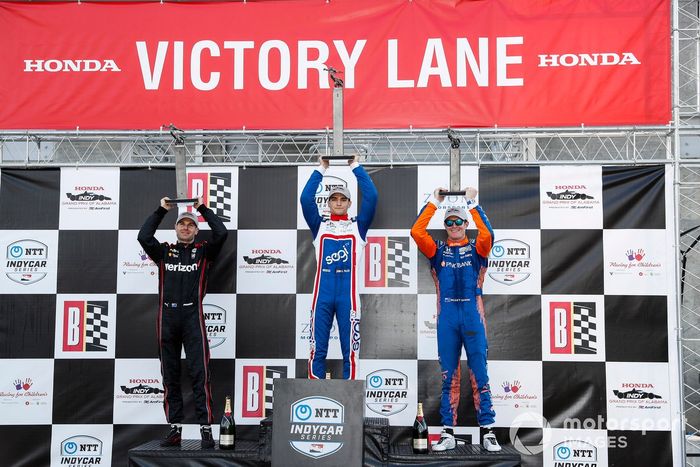 Podio: Will Power, Team Penske Chevrolet, Alex Palou, Chip Ganassi Racing Honda, Scott Dixon, Chip Ganassi Racing Honda, Scott Dixon, Chip Ganassi Racing Honda