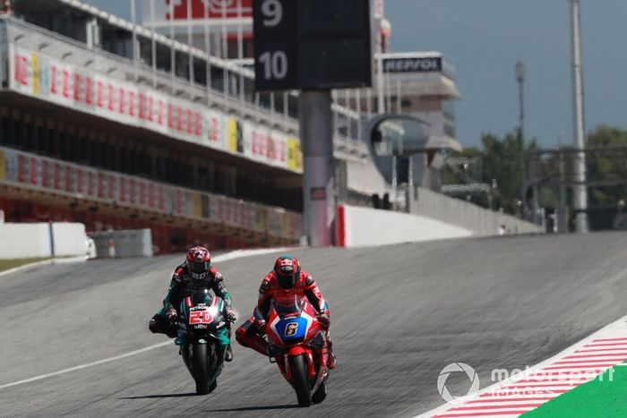 Stefan Bradl, HRC Honda Team, Fabio Quartararo, Petronas Yamaha SRT