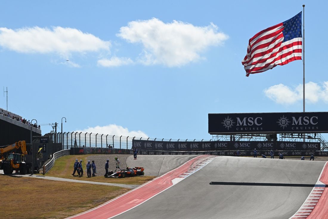 Lando Norris, accidente en McLaren