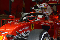 Kimi Räikkönen, Ferrari SF16-H mit dem F1 Halo Cockpit System