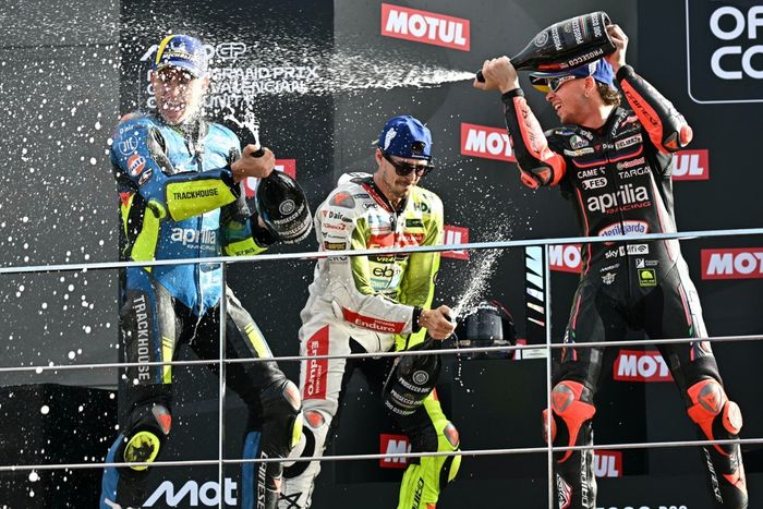 Raul Fernandez, Trackhouse Racing, Fabio Di Giannantonio, VR46 Racing Team, Marco Bezzecchi, Aprilia Racing