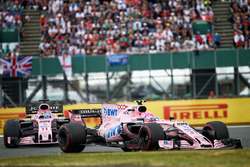 Sergio Pérez, Force India VJM10, Esteban Ocon, Force India VJM10