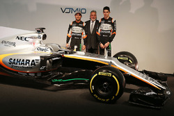 Sergio Pérez, Sahara Force India F1 con el dueño del equipo Dr. Vijay Mallya, Sahara Force India F1