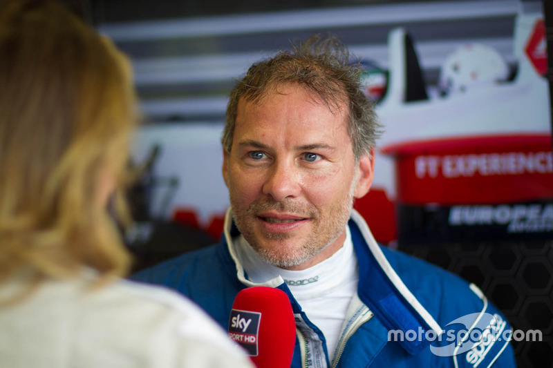 Jacques Villeneuve drives the F1 two-seater