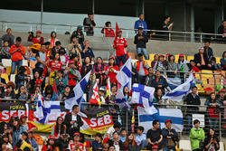 Fans von Kimi Räikkönen, Ferrari, und Sebastian Vettel, Ferrari
