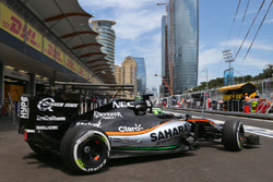Nico Hulkenberg, Sahara Force India F1 VJM09, verlaat de pits