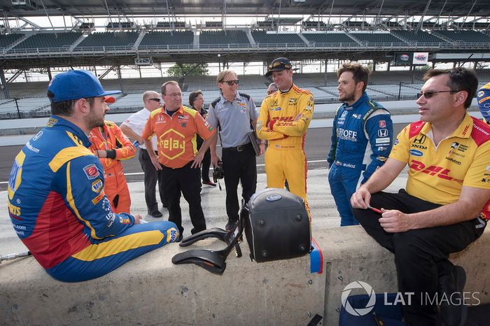 Alexander Rossi, Ryan Hunter_Reay, and Carlos Munoz, Andretti Autosport Honda