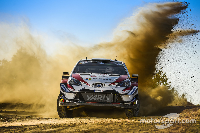 Отт Тянак и Мартин Ярвеоя, Toyota Yaris WRC, Toyota Gazoo Racing