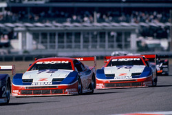 Steve Millen, Johnny O'Connell, John Morton, Cunningham Racing Nissan 300ZX, Paul Gentilozzi, Scott Pruett, Butch Leitzinger, Steve Millen, Cunningham Racing Nissan 300ZX