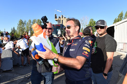 Christian Horner, Red Bull Racing Team Principal at the raft race