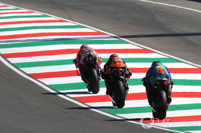 Andrea Dovizioso, Ducati Team, Bradley Smith, Red Bull KTM Factory Racing, Franco Morbidelli, Estrella Galicia 0,0 Marc VDS