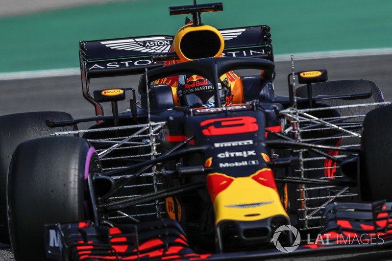 Daniel Ricciardo, Red Bull Racing RB14 con aero-sensores