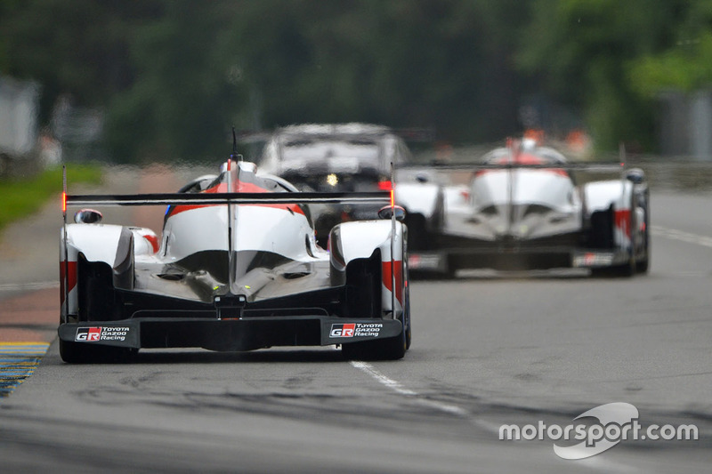 #7 Toyota Gazoo Racing Toyota TS050: Mike Conway, Kamui Kobayashi, Jose Maria Lopez, #8 Toyota Gazoo Racing Toyota TS050: Sébastien Buemi, Kazuki Nakajima, Fernando Alonso