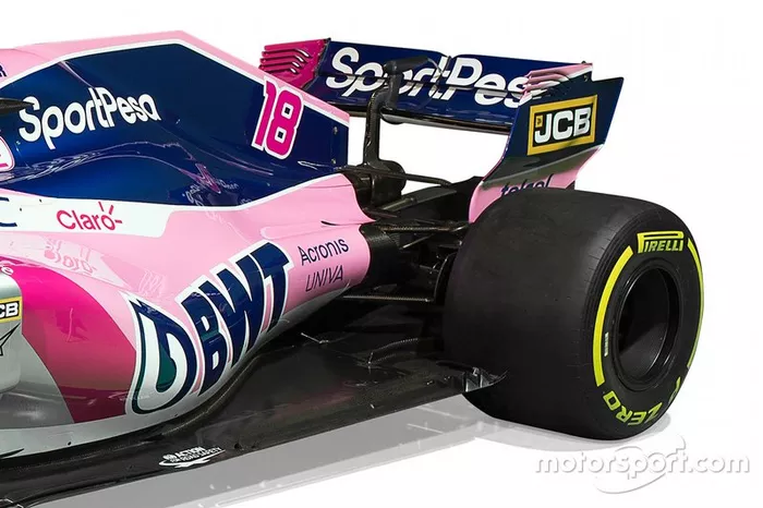 Détail de la livrée Racing Point 