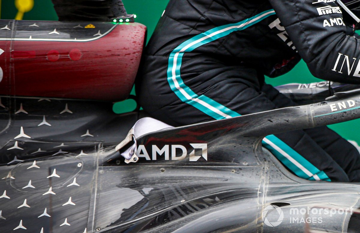 Detalle del Mercedes-AMG F1 W11