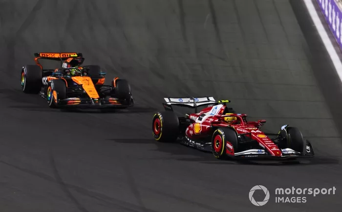 Lewis Hamilton, Ferrari, Lando Norris, McLaren