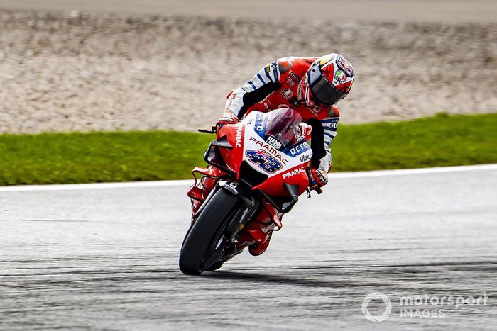 Jack Miller, Pramac Racing,  frenando para la curva 3