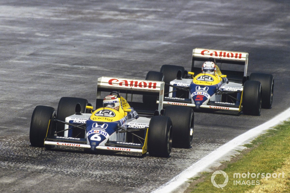 Nelson Piquet, Williams FW11B, Nigel Mansell, Williams FW11B 