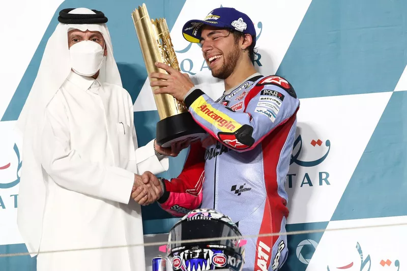 Il vincitore della gara Enea Bastianini, Gresini Racing