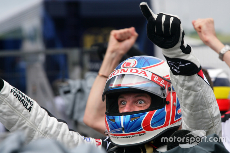 Le vainqueur Jenson Button, Honda
