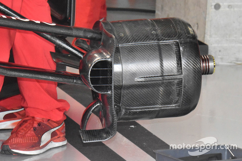 Ferrari SF71H front brake duct detail