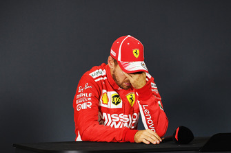 Sebastian Vettel, Ferrari in Press Conference