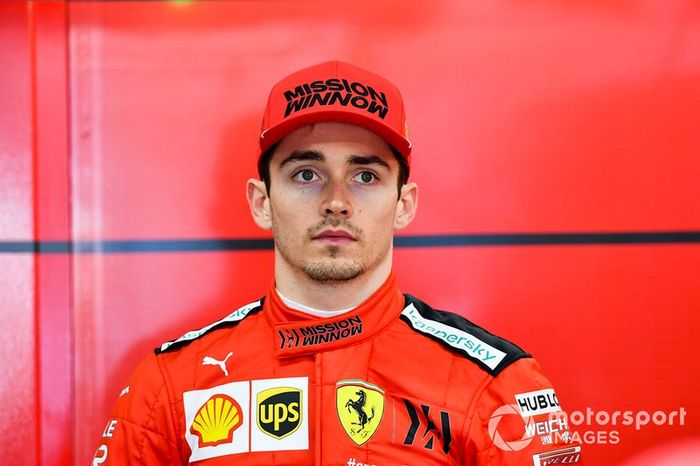 Charles Leclerc, Ferrari in the garage