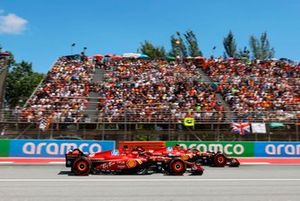 Carlos Sainz, Ferrari SF-24, Charles Leclerc, Ferrari SF-24