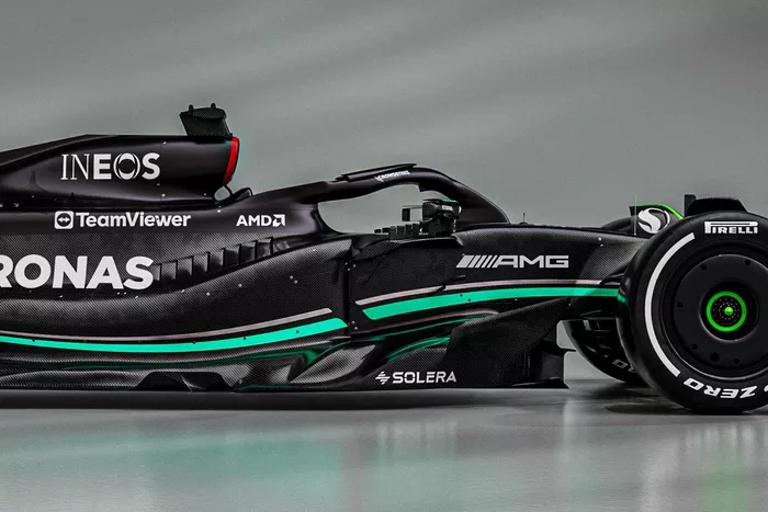 Mercedes W14 detalle
