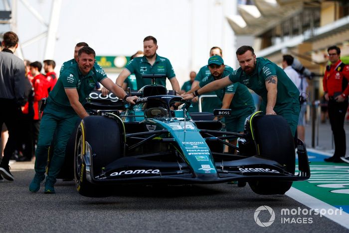 El coche de Felipe Drugovich, Aston Martin AMR23