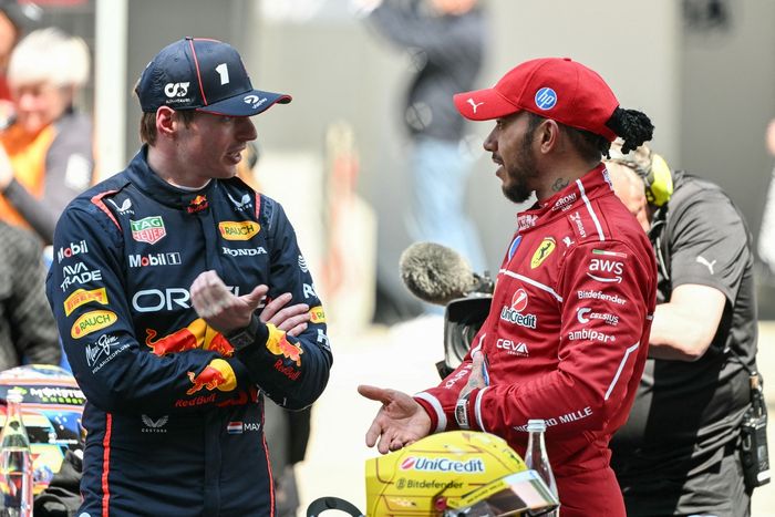 Lewis Hamilton, Ferrari, Max Verstappen, Red Bull Racing