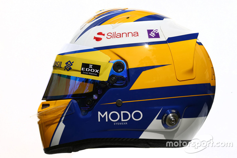 El casco de Marcus Ericsson, Sauber F1 Team