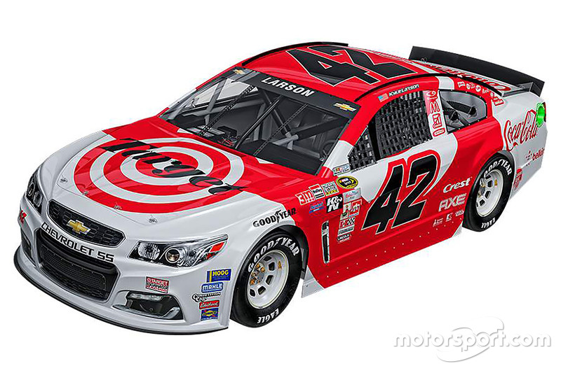 Kyle Larson, Chip Ganassi Racing Chevrolet special throwback scheme