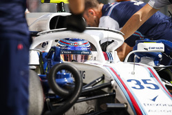 Sergey Sirotkin, Williams FW41, in the pits