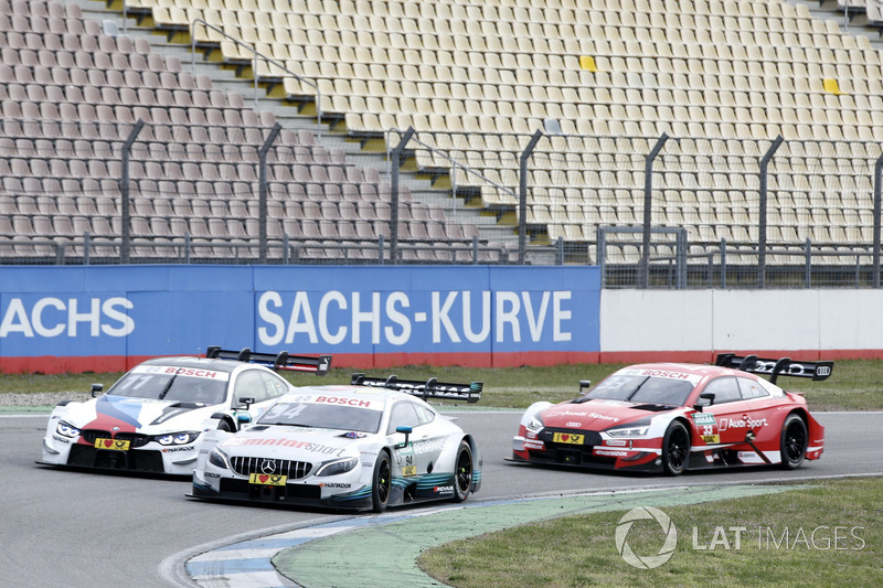 René Rast, Audi Sport Team Rosberg, Audi RS 5 DTM, Pascal Wehrlein, Mercedes-AMG Team HWA, Mercedes-AMG C63 DTM, Marco Wittmann, BMW Team RMG, BMW M4 DTM