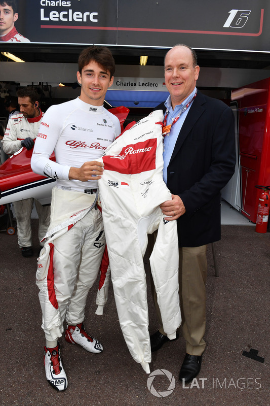 Charles Leclerc, Sauber, Prince Albert