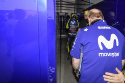 Valentino Rossi, Yamaha Factory Racing, after crash