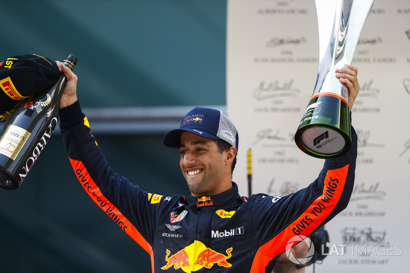 Race winner Daniel Ricciardo, Red Bull Racing