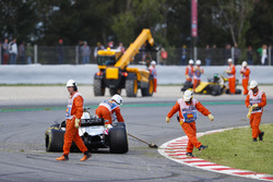 Pierre Gasly, Toro Rosso STR13, Romain Grosjean, Haas F1 Team VF-18 and Nico Hulkenberg, Renault Sport F1 Team R.S. 18