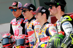 Takaaki Nakagami, Team LCR Honda, Marc Marquez, Repsol Honda Team, Dani Pedrosa, Repsol Honda Team, Cal Crutchlow, Team LCR Honda