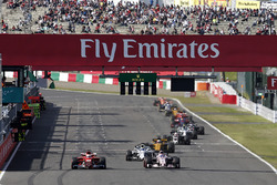 Ромен Грожан, Haas F1 Team VF-17, Естебан Окон, Sahara Force India VJM10