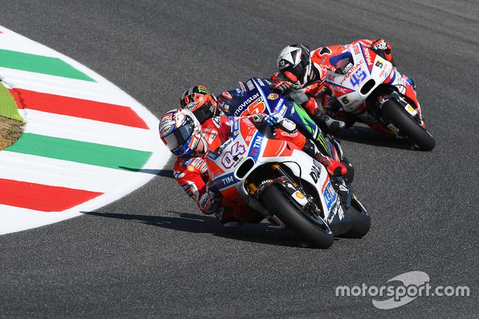 Andrea Dovizioso, Ducati Team, Maverick Viñales, Yamaha Factory Racing, Scott Redding, Pramac Racing