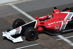 Oriol Servia testing the 2018 Honda IndyCar