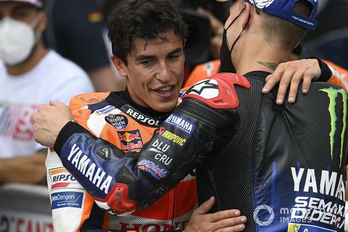 Ganador Marc Márquez, Repsol Honda Team, tercero Fabio Quartararo, Yamaha Factory Racing