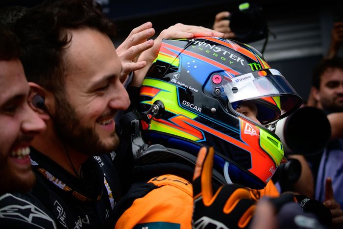 Ganador de la carrera Oscar Piastri, McLaren