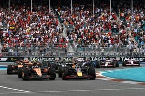 Lando Norris, McLaren, Oscar Piastri, McLaren, Max Verstappen, Red Bull Racing, Andrea Kimi Antonelli, Mercedes