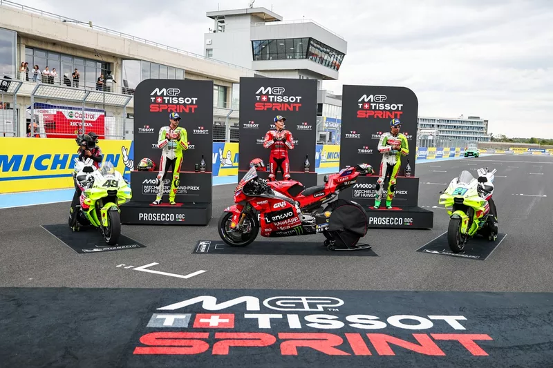 Franco Morbidelli, VR46 Racing Team, Fabio Di Giannantonio, VR46 Racing Team, Marc Marquez, Ducati Team