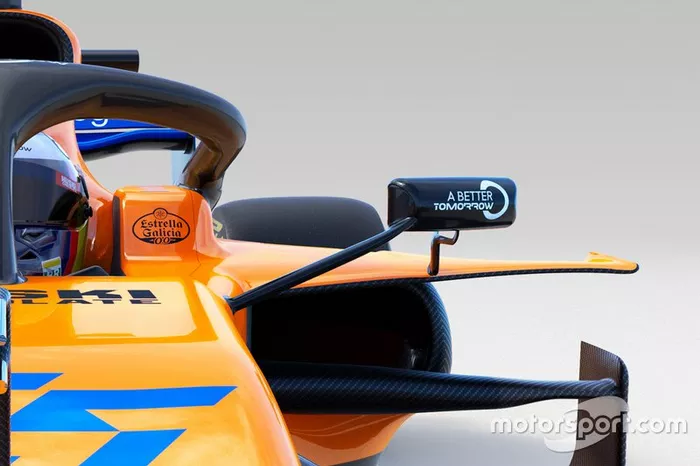 Vue détaillée de la McLaren MCL34