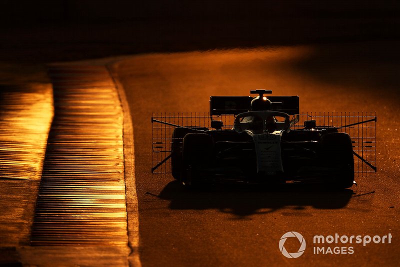 George Russell, Williams FW42 con sensori aerodinamici